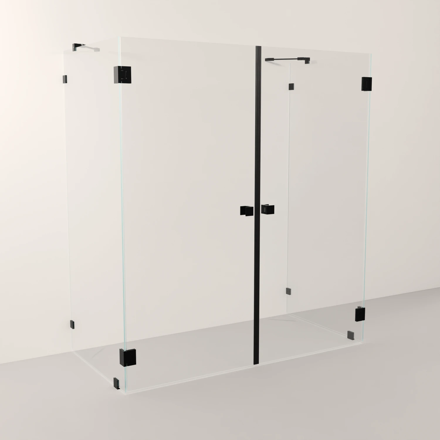 Glass 90° Dør Dør 90° Glass med magnetlist (14b)