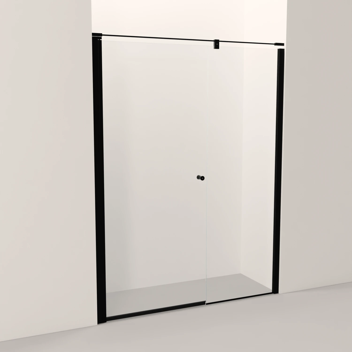 Liam rett dør - Fast glassfelt uten magnet (5a)